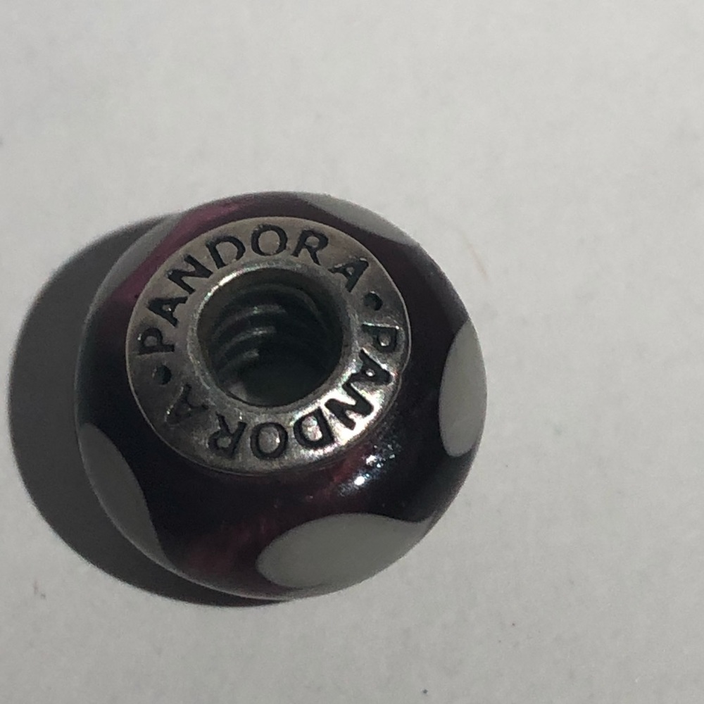 purple heart glass charm